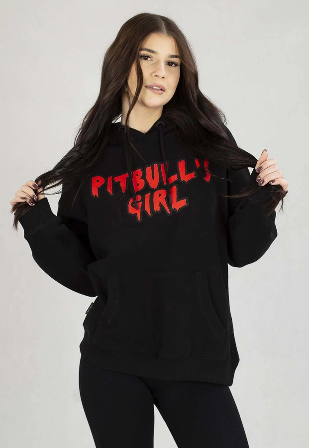 Bluza Pit Bull Z Kapturem Oversize Sweetie-Chu czarna