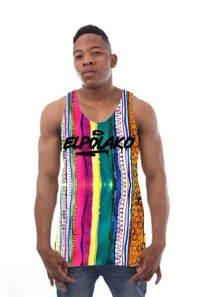 El Polako AFRICA Tank-Top Multicolor