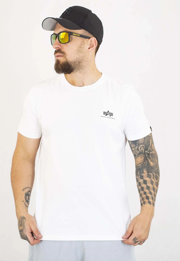 T-shirt Alpha Industries Back Print 128507 biały