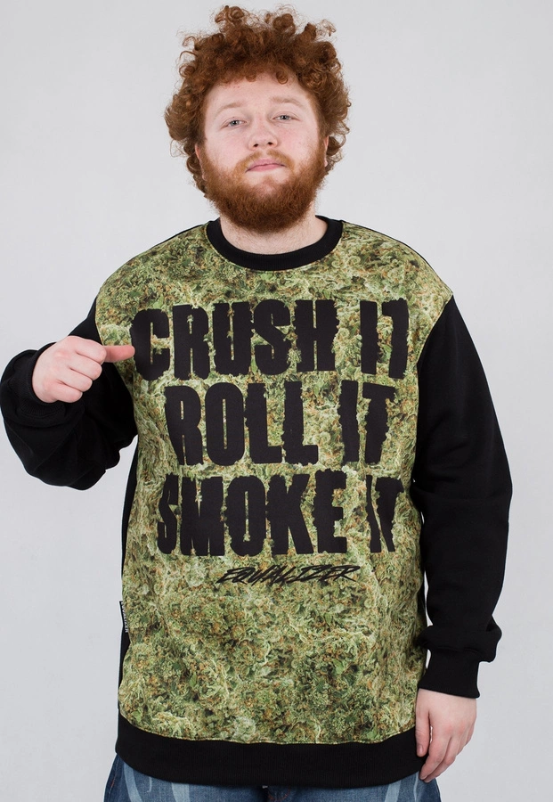 Bluza Equalizer Crush It czarno zielona