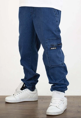 Spodnie Jigga Wear Zip Cargo niebieskie