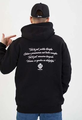 Bluza Ciemna Strefa Z Kapturem Statystyka czarna