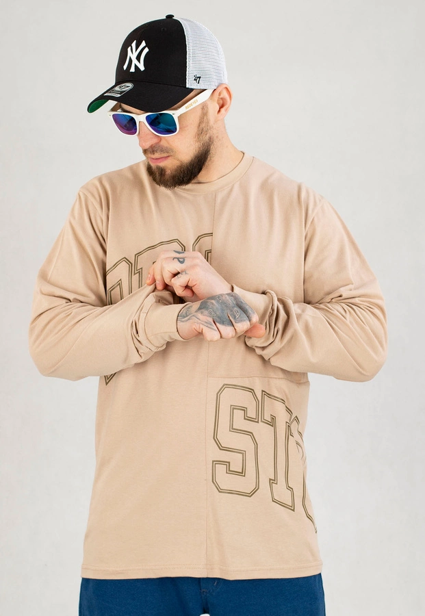 Longsleeve Prosto Traxle beżowy