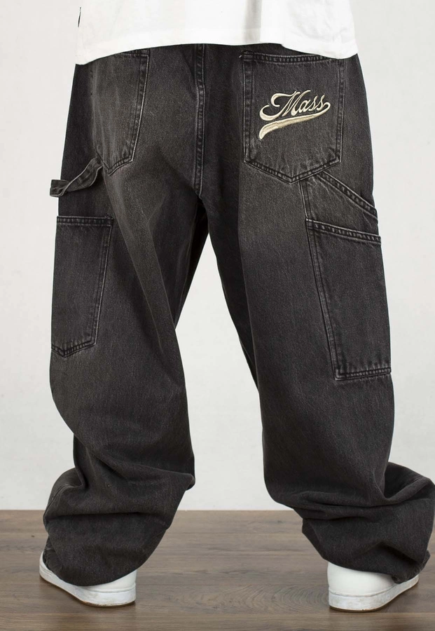 Spodnie Mass Jeans Extra Baggy Fit Prospect black washed