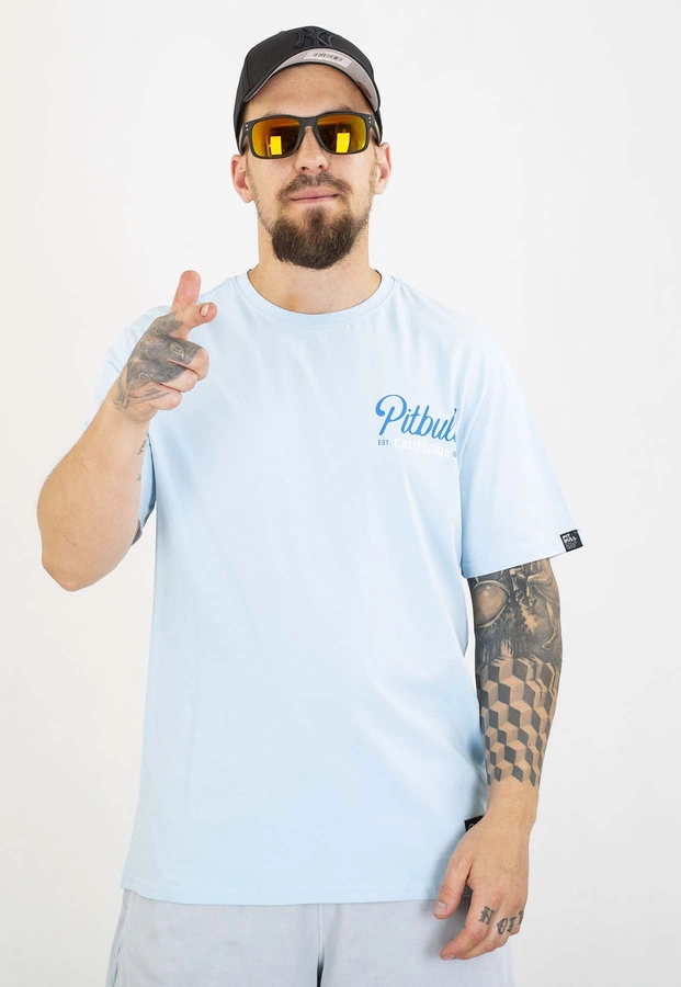 T-shirt Pit Bull San Diego Born 170 sky blue