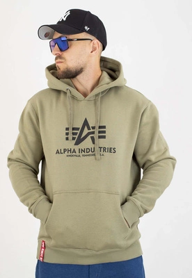 Bluza Alpha Industries Z Kapturem Basic 178312 oliwkowa