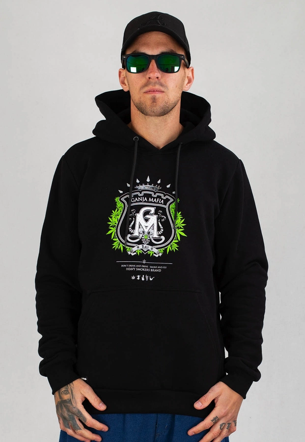 Bluza Ganja Mafia Herb czarna