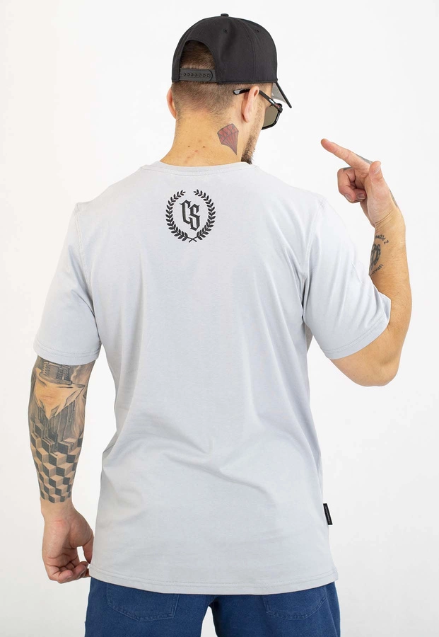 T-shirt Ciemna Strefa Laur szaro czarny