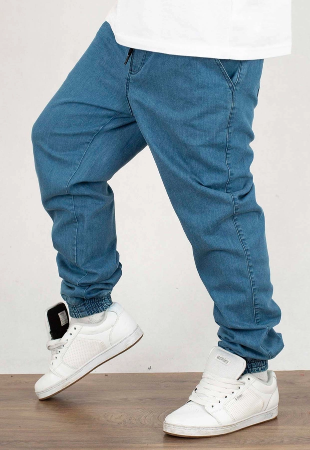 Spodnie Jigga Wear Crown Jogger Jeans light blue