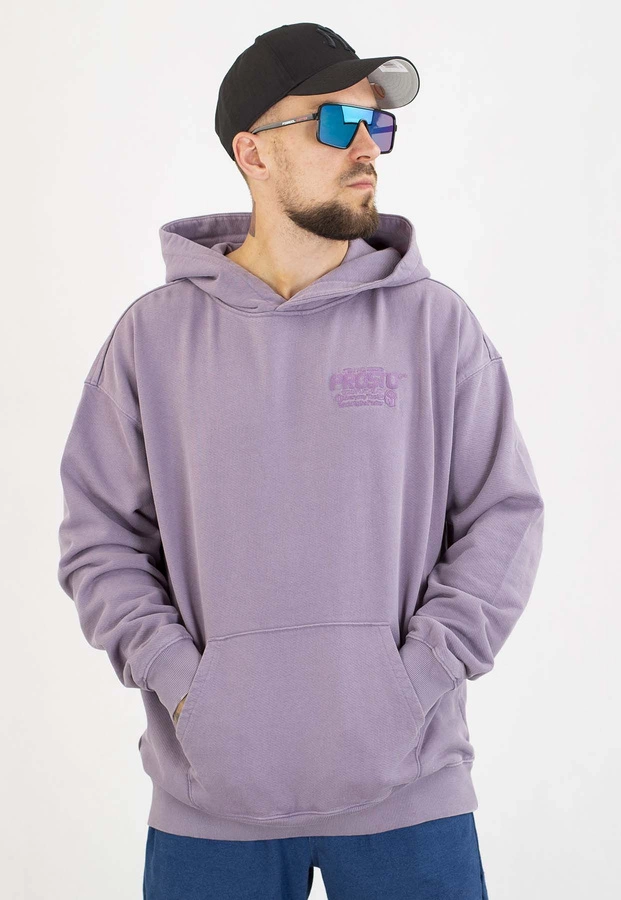 Bluza Prosto Z kapturem Flathead sprana lawendowa