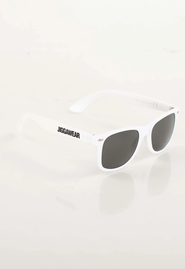 Okulary Jigga Wear Name Wayfarer White Black Mirror