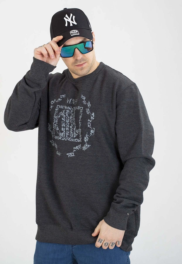 Bluza Diil Bez Kaptura QR grafitowa