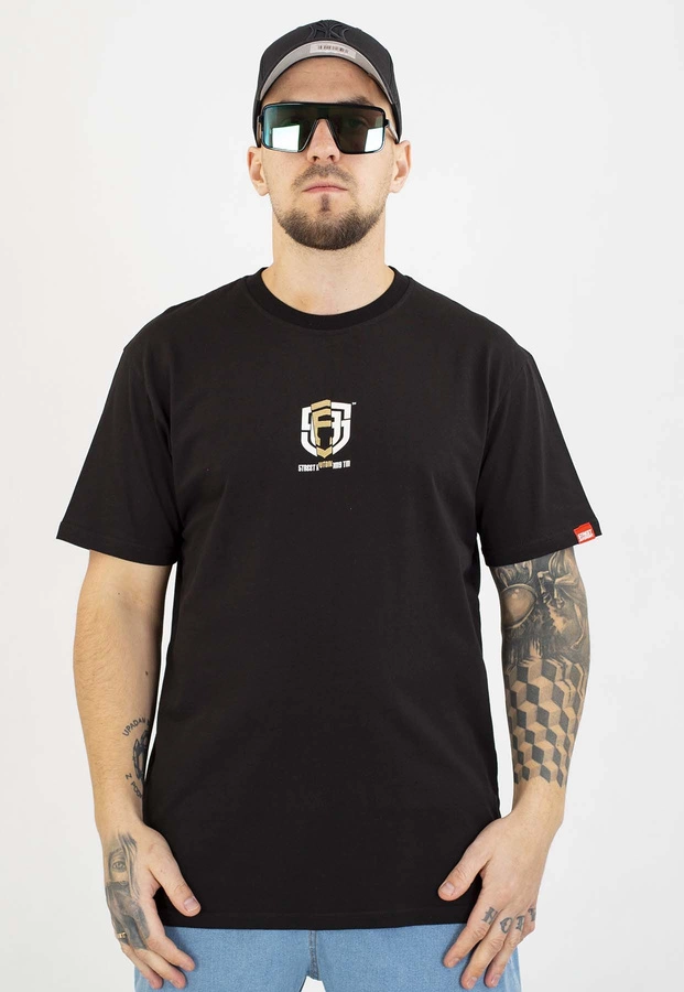 T-shirt Street Autonomy Roach biało złoty