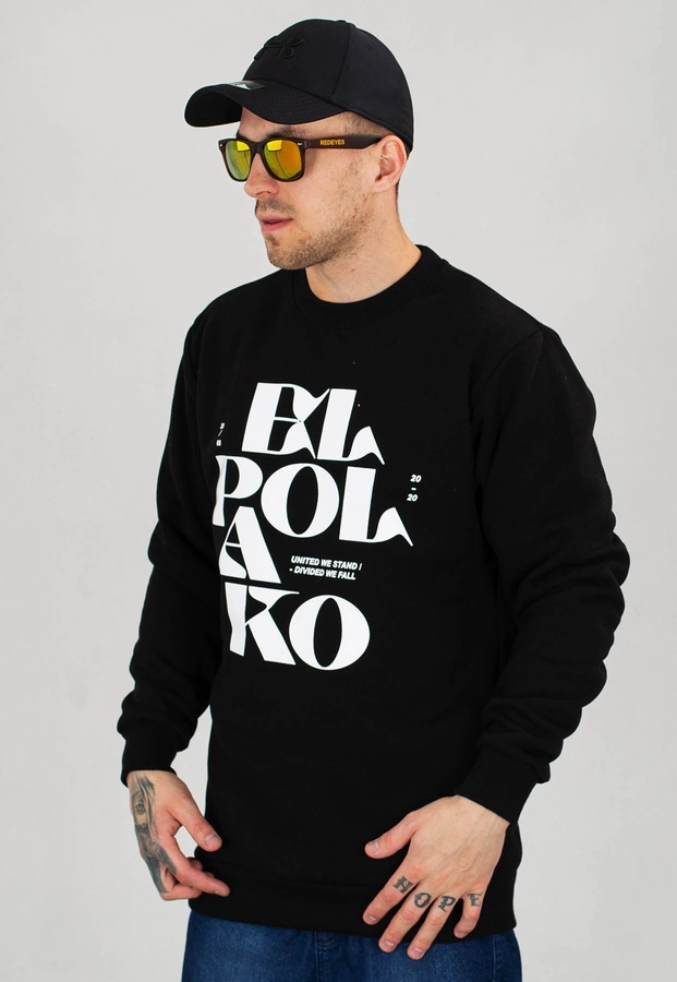 Bluza El Polako Letters czarna + Płyta Gratis