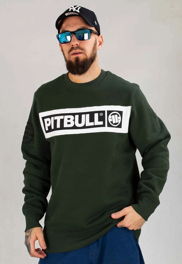 Bluza Pit Bull Bez Kaptura Sherwood zielona