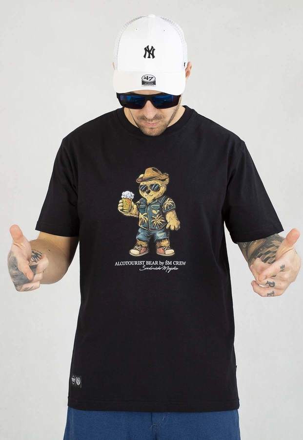 T-shirt Środowisko Miejskie Alcotourist Bear czarny