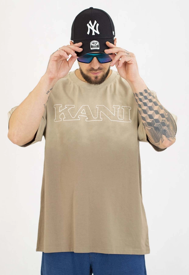 T-shirt Karl Kani Retro Washed PD00007529 brązowy