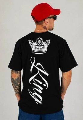 T-shirt Red Eyes King czarno biały