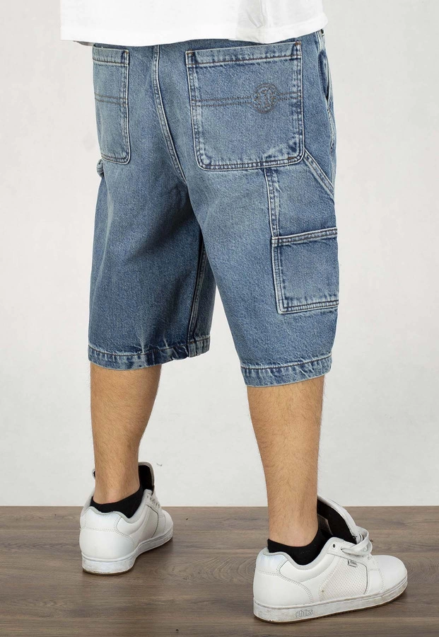 Spodenki Pit Bull Carpenter Jeans Shorts Blue Denim