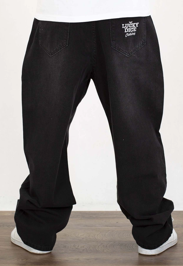 Spodnie Lucky Dice Baggy LD Clothing black jeans