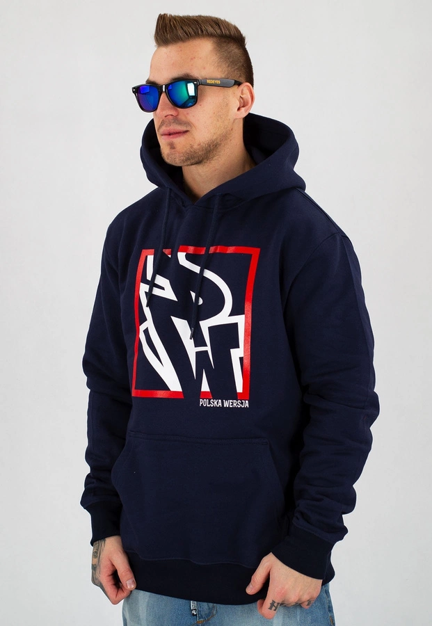 Bluza Polska Wersja PW Do Kwadratu granatowa