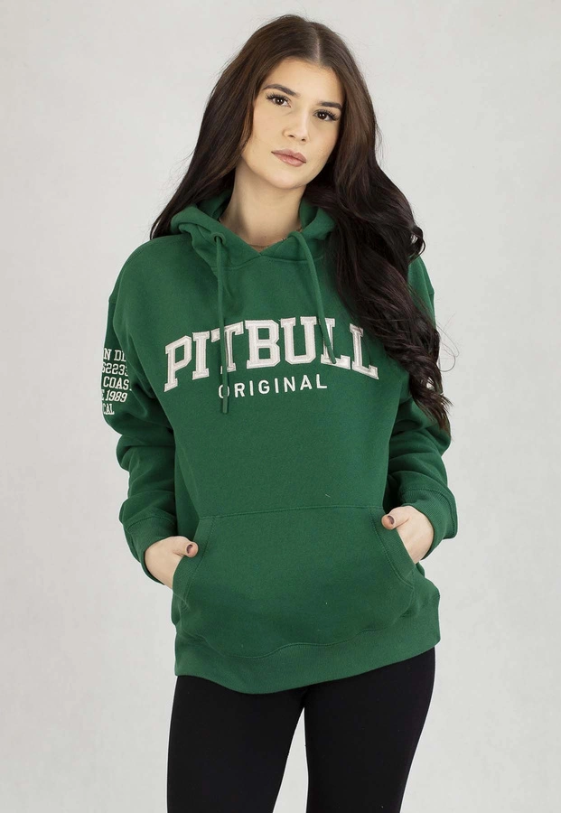 Bluza Pit Bull Z Kapturem Oversize Tyrian zielona