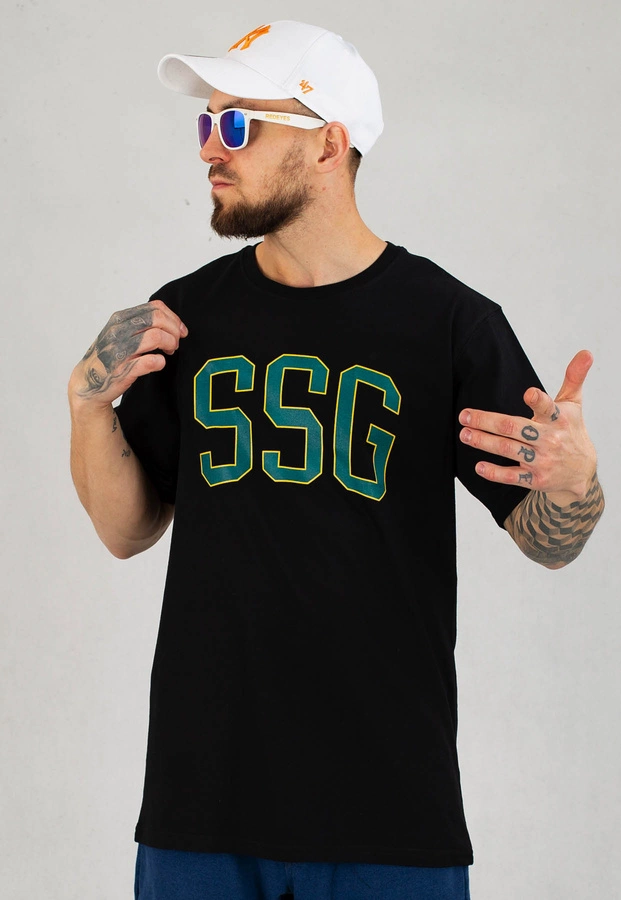 T-Shirt SSG New College czarny