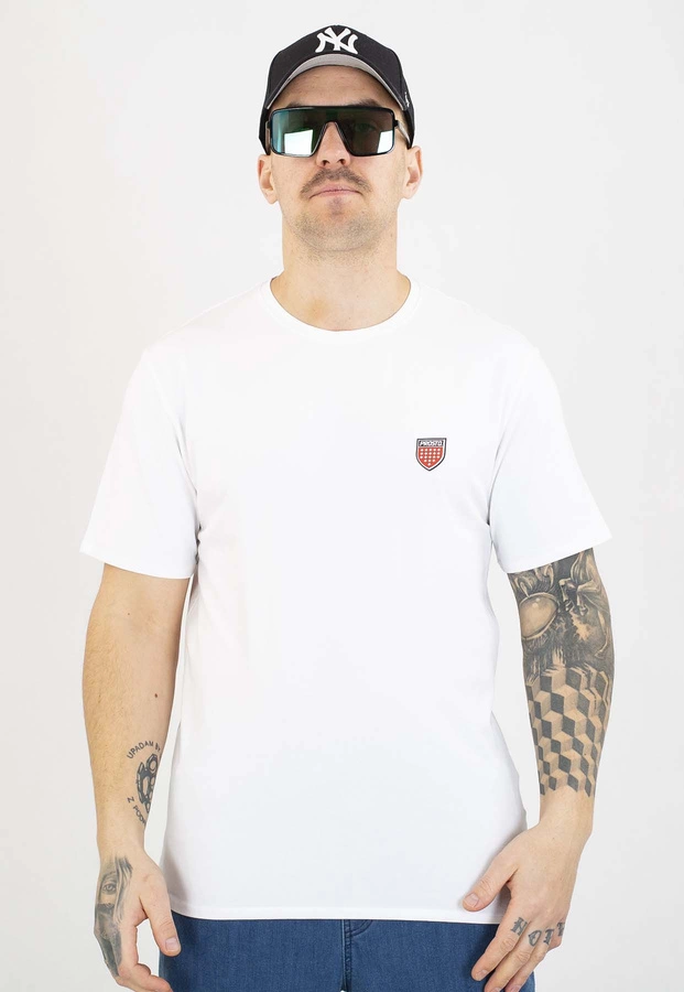 T-shirt Prosto Slim Shield white