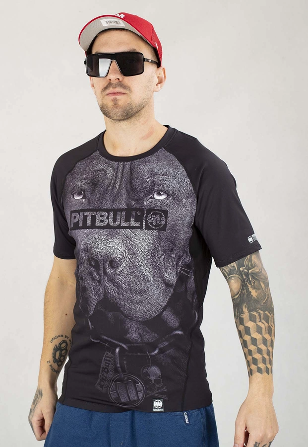T-shirt Sportowy Pit Bull Rashguard Shortsleeve Born In 1989 czarny