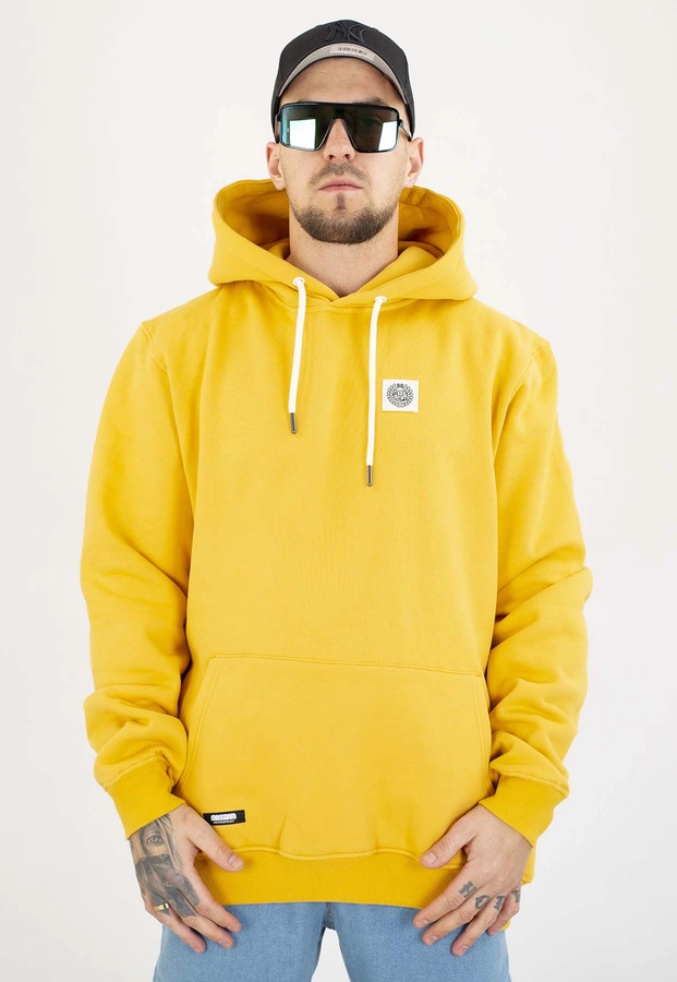 Bluza Mass Z Kapturem Patch żółta