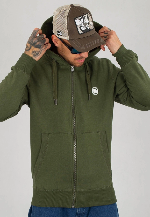 Bluza Pit Bull Zip Small Logo 19 oliwkowa