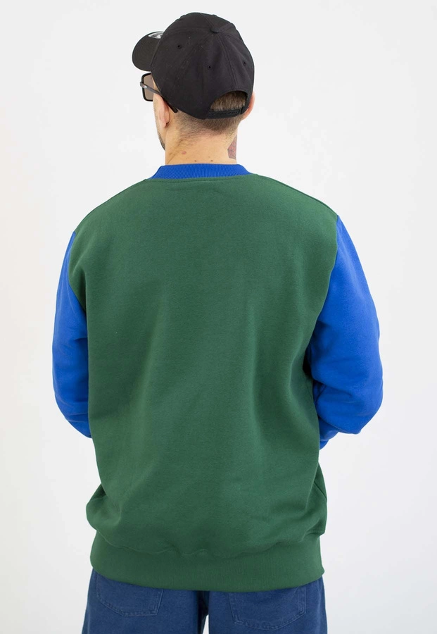 Bluza Diil Bez Kaptura Double Laur zielono chabrowa