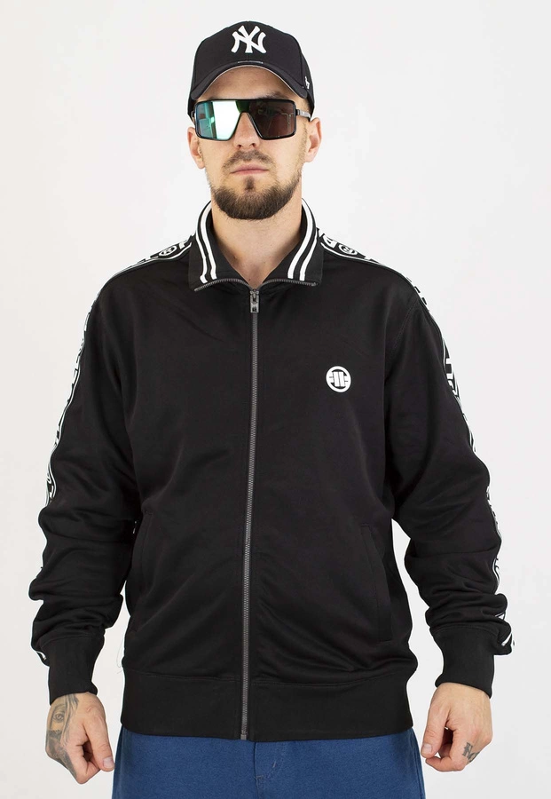 Bluza Pit Bull Bez Kaptura Zip Tape Logo black