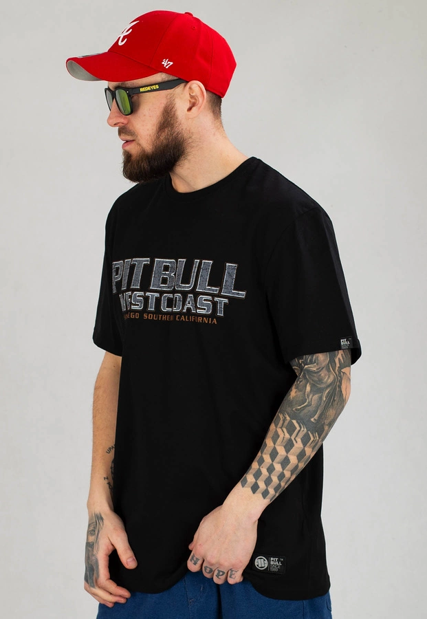 T-shirt Pit Bull Middle Fighter czarny