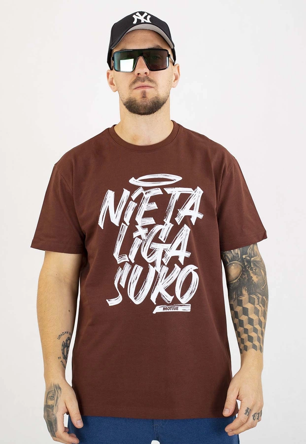 T-shirt Motive NTL Sharp brązowy