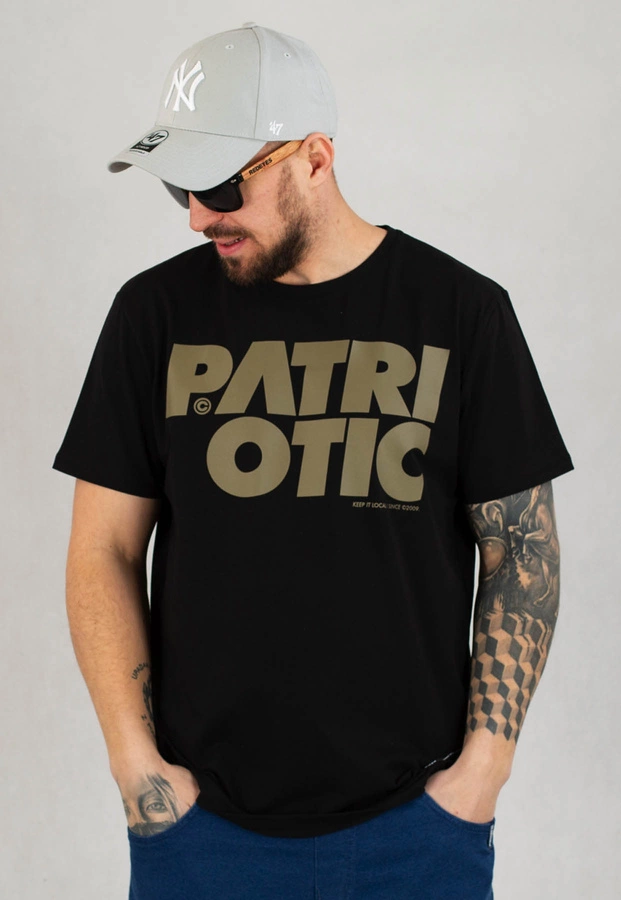 T-shirt Patriotic CLS czarno złoty