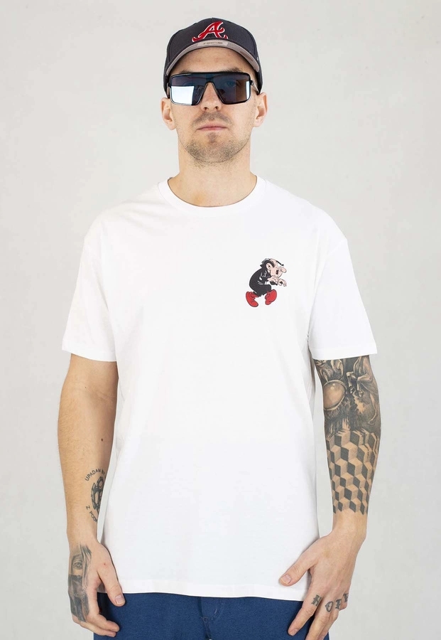 T-shirt Smerfy Runaway 3Pak biały niebieski czarny