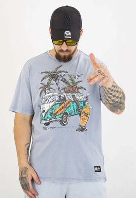 T-shirt Pit Bull Open Beach 190 washed blue