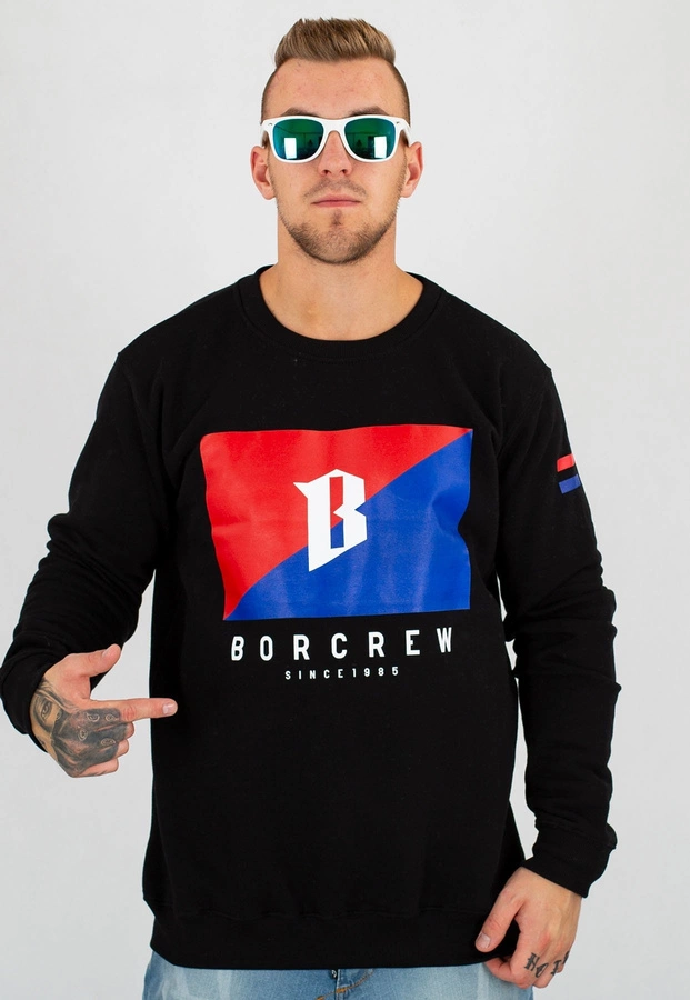 Bluza B.O.R. Biuro Ochrony Rapu Flaga czarna