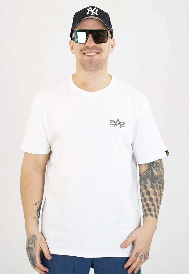 T-shirt Alpha Industries Signature Back Print 148516 biały