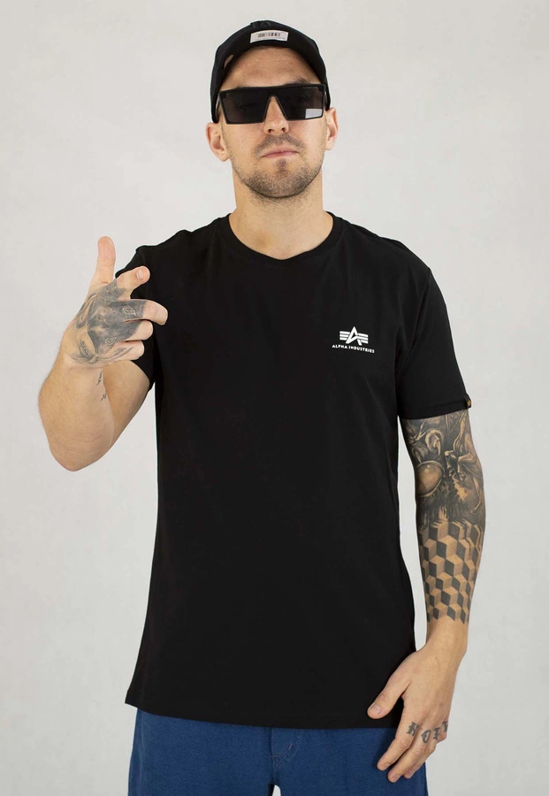 T-shirt Alpha Industries Basic Small Logo 188505 czarny