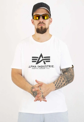 T-shirt Alpha Industries Basic 100501 biało czarny