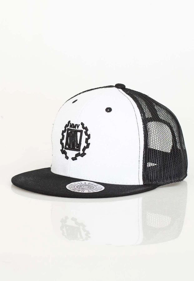Czapka Trucker Diil Laur biało czarna