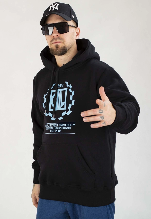 Bluza Diil Z Kapturem Laur czarno błękitna