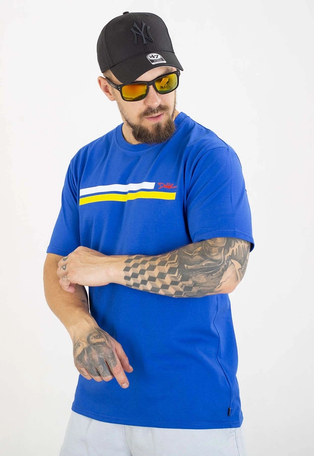 T-shirt Diil Line chabrowo żółty
