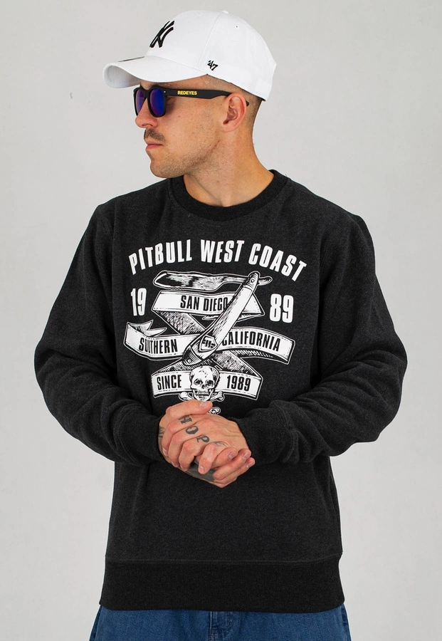 Bluza Pit Bull Oldschool Razor grafitowa