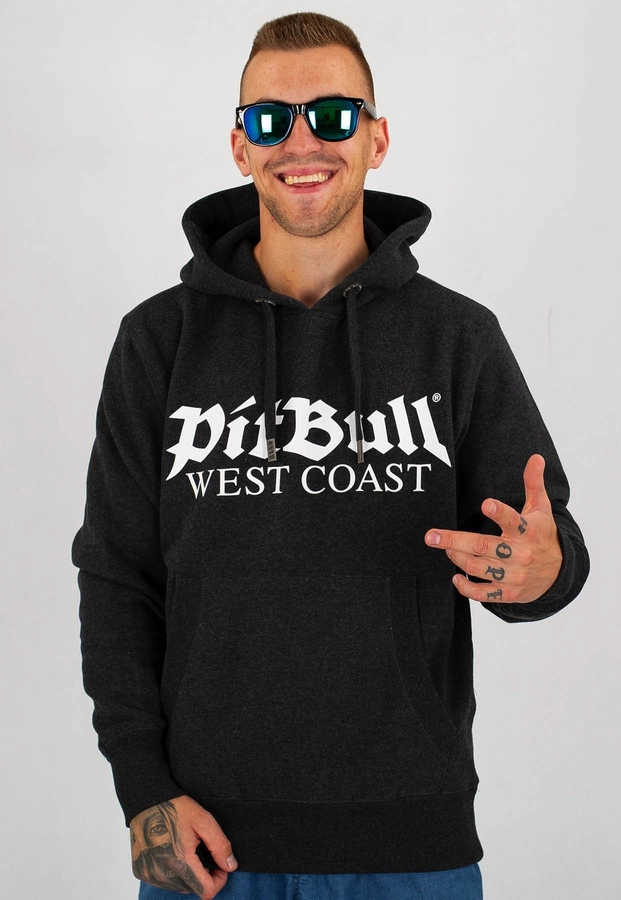 Bluza Pit Bull Old Logo grafitowa