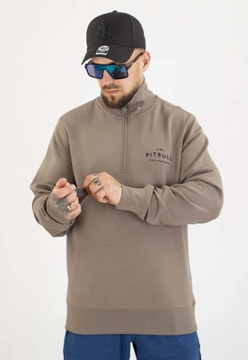 Bluza Pit Bull Bez Kaptura Half Zip Sampson taupe