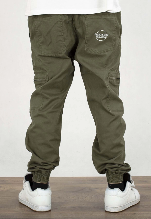 Spodnie Środowisko Miejskie Joggery Bojówki Classic Icon khaki