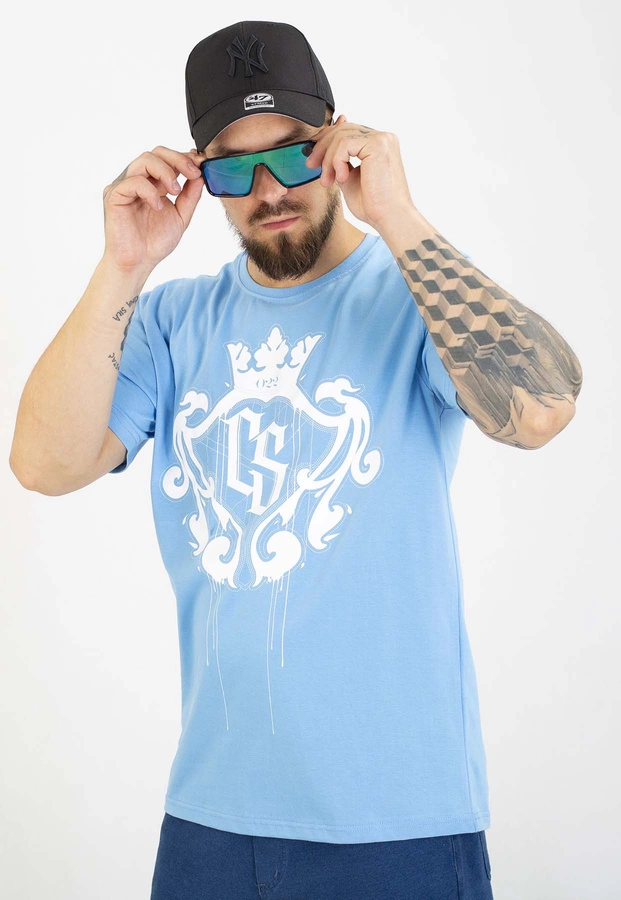 T-shirt Ciemna Strefa Herb jasno niebieski
